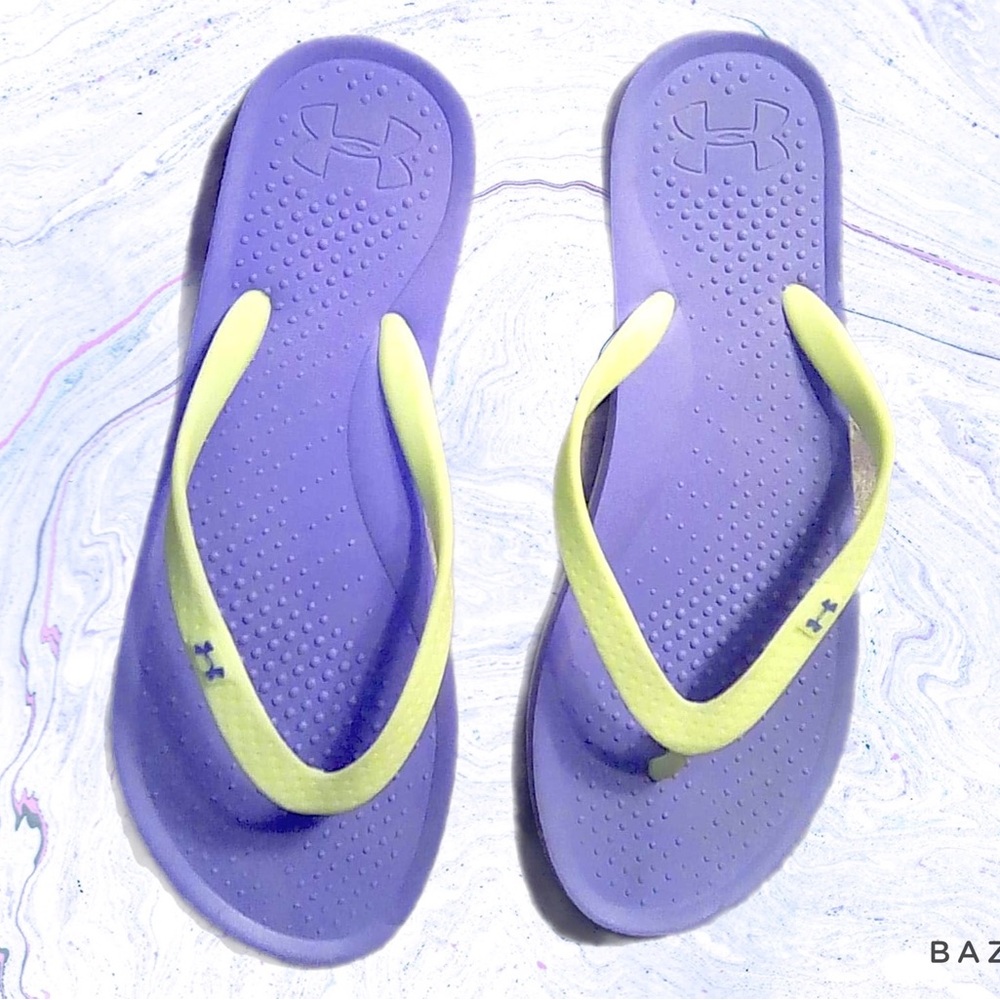 Under Armour Ua Atlantic Dune Women's Sandals Flip Flops Sz 7-8 Blue